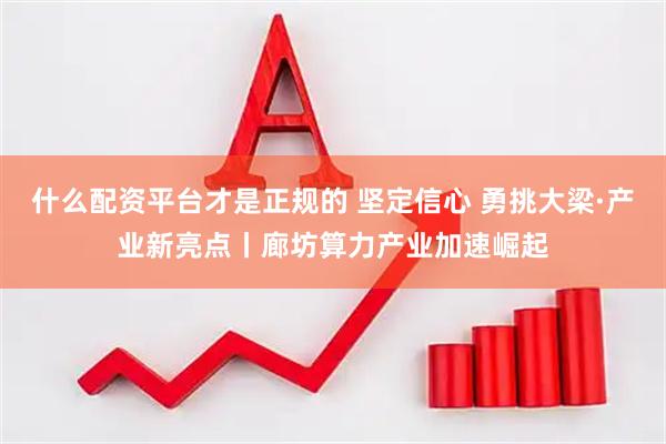 什么配资平台才是正规的 坚定信心 勇挑大梁·产业新亮点丨廊坊算力产业加速崛起